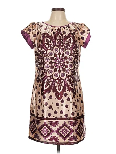 Pre-owned Signature By Robbie Bee Cocktail Dress In Burgundy