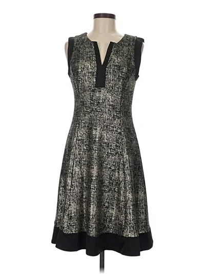 Pre-owned Signature By Robbie Bee Cocktail Dress In Gray