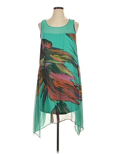 Pre-owned Signature By Robbie Bee Cocktail Dress In Green