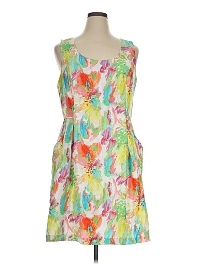 Pre-owned Signature By Robbie Bee Cocktail Dress In Green