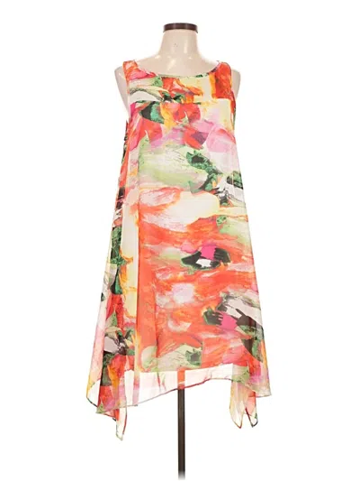 Pre-owned Signature By Robbie Bee Cocktail Dress In Orange
