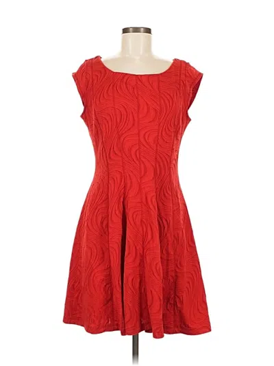 Pre-owned Signature By Robbie Bee Cocktail Dress In Red