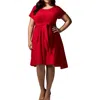Signature By Robbie Bee Plus Womens Glitter Polyester Cocktail And Party Dress