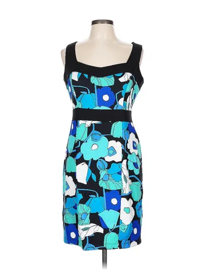 Pre-owned Signature By Sangria Cocktail Dress In Blue