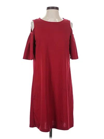 Pre-owned Signature Casual Dress In Burgundy