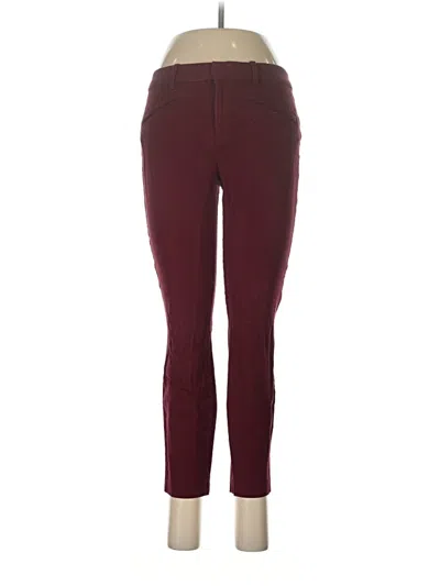Pre-owned Signature Casual Pants In Burgundy