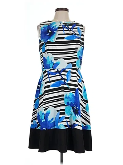 Pre-owned Signature Cocktail Dress In Blue