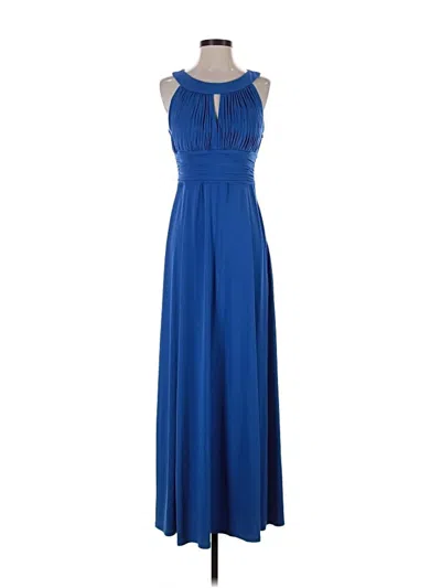 Pre-owned Signature Cocktail Dress In Blue