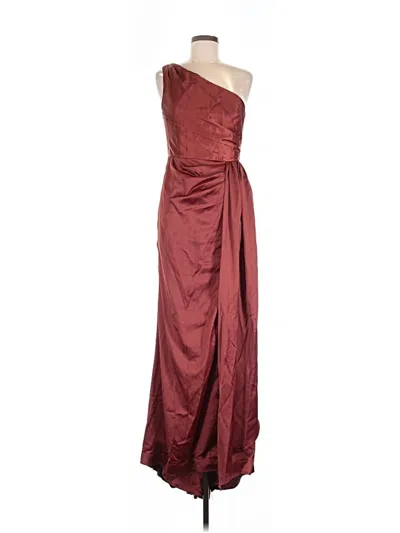 Pre-owned Signature Cocktail Dress In Burgundy