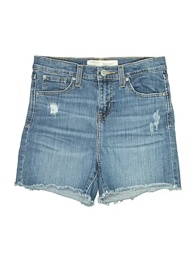 Pre-owned Signature Denim Shorts In Blue