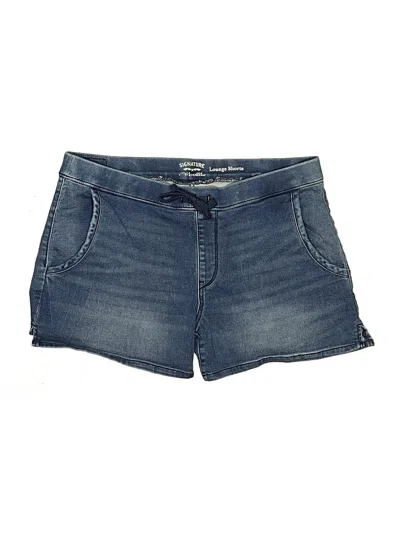 Pre-owned Signature Denim Shorts In Blue