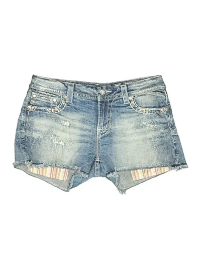 Pre-owned Signature Denim Shorts In Blue