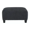 Signature Design By Ashley Abinger Living Room Collection Upholstered Ottoman In Black