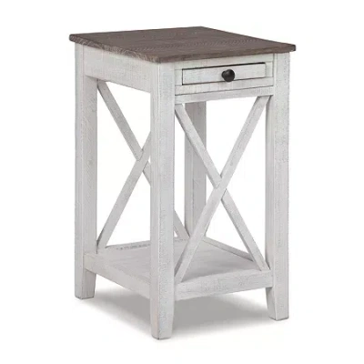 Signature Design By Ashley Adalane Accent Table In White