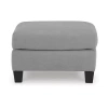 Signature Design By Ashley Adlai Ottoman In Gray In Gray