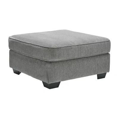 Signature Design By Ashley Altari 36" Oversized Upholstered Ottoman In Gray