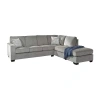 Signature Design By Ashley Altari Left-arm Sectional Sofa Sleeper In Gray