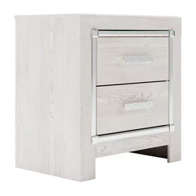 Signature Design By Ashley Altyra 2-drawer Nightstand In White