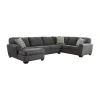 Signature Design By Ashley Ambee 3-pc. Left Arm Facing Chaise Sectional In Gray