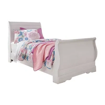Signature Design By Ashley Anarasia Sleigh Bed In White