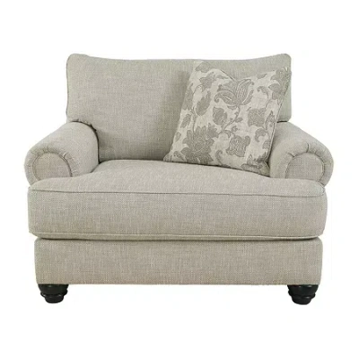 Signature Design By Ashley Asanti Chair And A Half In Gray