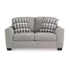Signature Design By Ashley Avenal Park Loveseat In Gray In Gray
