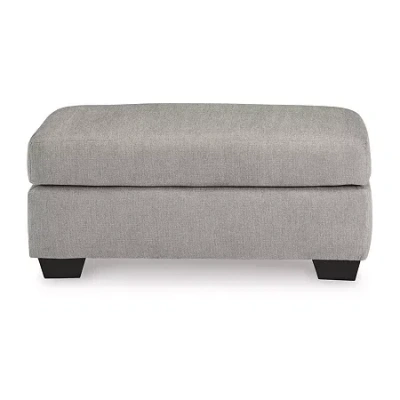 Signature Design By Ashley Avenal Park Ottoman In Gray