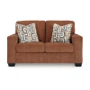 Signature Design By Ashley Aviemore Loveseat In Orange