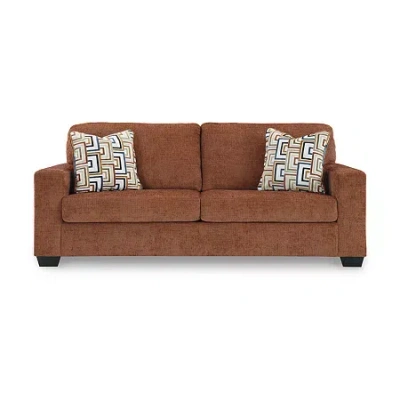 Signature Design By Ashley Aviemore Queen Sofa Sleeper In Orange