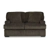 Signature Design By Ashley Aylesworth Loveseat In Dark Brown In Brown