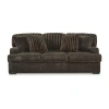 Signature Design By Ashley Aylesworth Sofa In Dark Brown In Brown