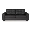Signature Design By Ashley Barlin Mills Queen Sofa Sleeper In Black