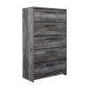 Signature Design By Ashley Baystorm 5-drawer Chest In Dark Gray In Gray