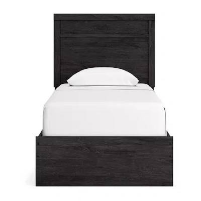 Signature Design By Ashley Belachime Panel Bed In Charcoal In Black