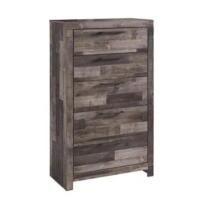 Signature Design By Ashley Benchcraft Derekson 5-drawer Chest In Multi