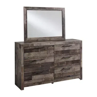 Signature Design By Ashley Benchcraft Derekson Dresser And Mirror In Multi