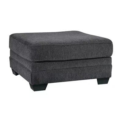 Signature Design By Ashley Benchcraft Tracling Oversized Accent Ottoman In Gray