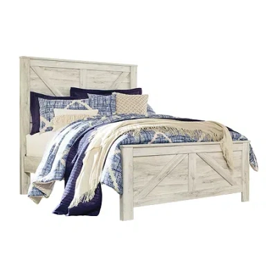 Signature Design By Ashley Bethea Crossbuck Panel Bed In White