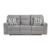 Signature Design By Ashley Biscoe Power Reclining Sofa In Gray