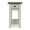 Signature Design By Ashley Bolanburg Living Room Collection 1-drawer Storage End Table In White