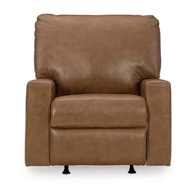 Signature Design By Ashley Bolsena Manual Leather Recliner In Brown