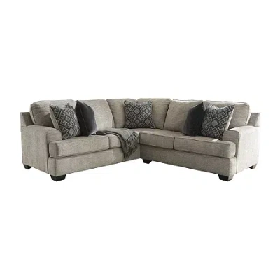 Signature Design By Ashley Bovarian 2-piece Left-arm Sofa Sectional In Gray