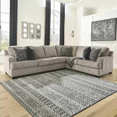 Signature Design By Ashley Bovarian 3-piece Right-arm Sofa In Neutral