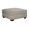 Signature Design By Ashley Bovarian Upholstered Storage Ottoman In Sand