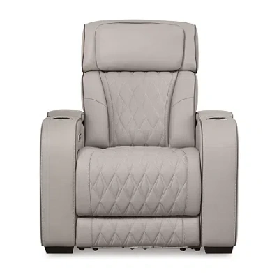 Signature Design By Ashley Boyington Power Recliner In Gray