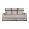 Signature Design By Ashley Boyington Power Reclining Sofa In Gray
