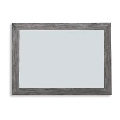 Signature Design By Ashley Bronyan 42" Bedroom Dresser Mirror In Dark Gray