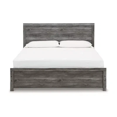 Signature Design By Ashley Bronyan King Panel Bed In Dark Gray
