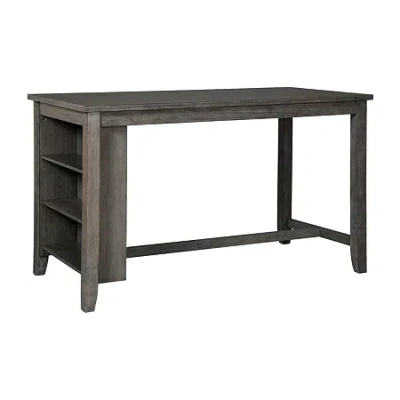 Signature Design By Ashley Caitir Rectangular Counter Height Dining Table In Gray