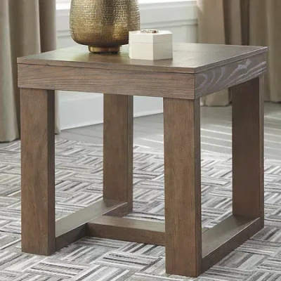Signature Design By Ashley Cariton End Table In Gray